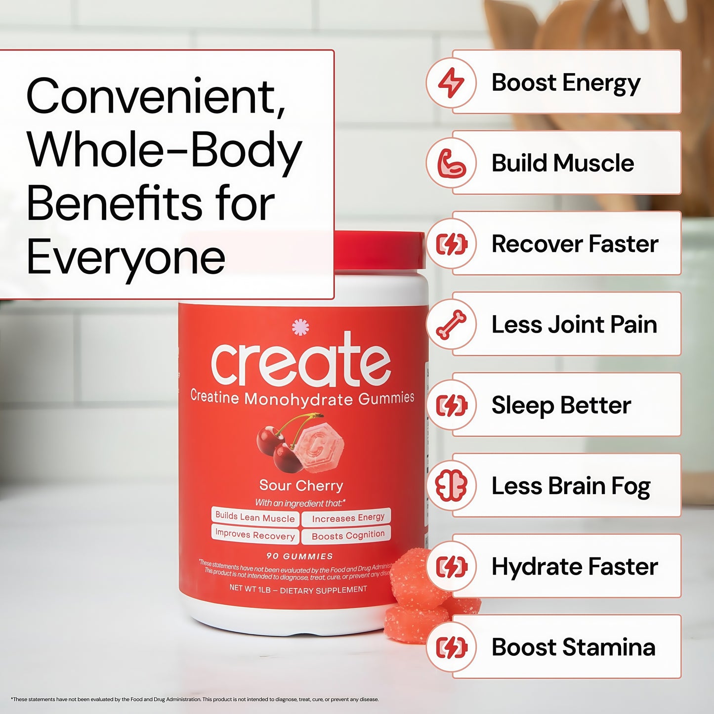 Core Create Creatine Monohydrate Gummies